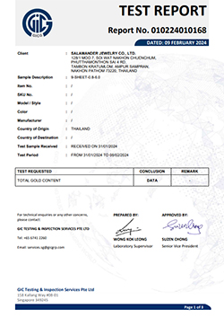 010224010168 SALAMANDER JEWELRY CO LTD 9 SHEET 0.8 6.0