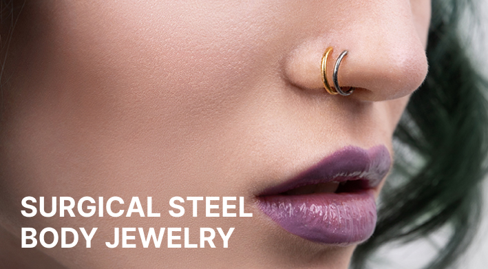 Surgical steel body jewelry