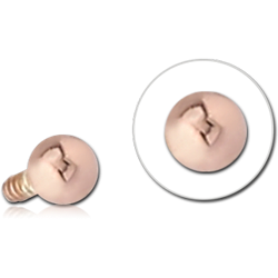 14 KARAT ROSE GOLD ATTACHMENT FOR 1.2MM INTERNALLY THREADED PINS