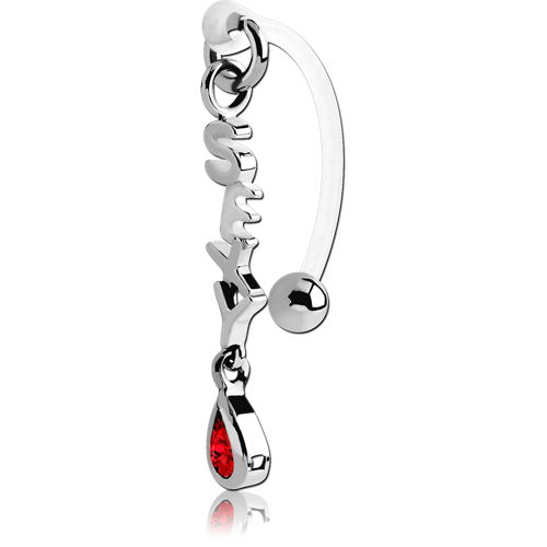 Bioflex® Intimate Piercing Curved Barbell Xbnip8 Shining Light Body Jewelry